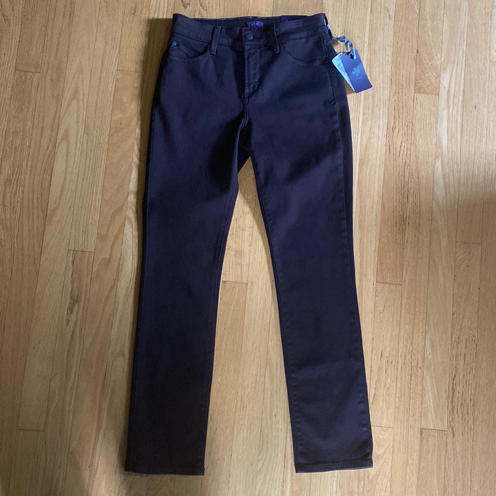 NYDJ Mahogany Brown Legging Jeans sz 4 - Picture 4 of 10